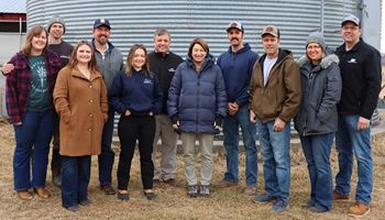 Sen. Klobuchar Visits Member Farm in Pine County