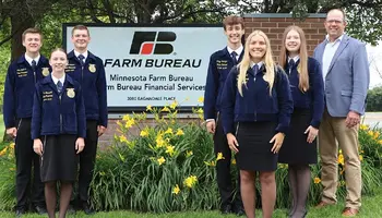 Minnesota FFA State Officers Visit MFBF