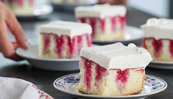 Midwest Made: Raspberry Poke Cake 