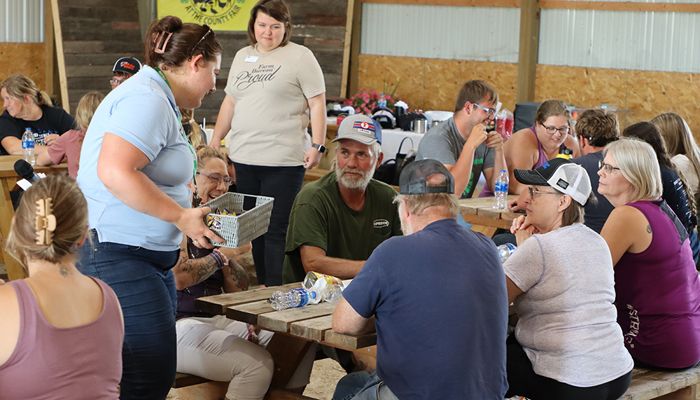 Group of attendees at Big Stone County Ag Trivia night