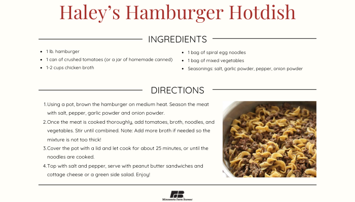 Haley's Hamburger Hotdish