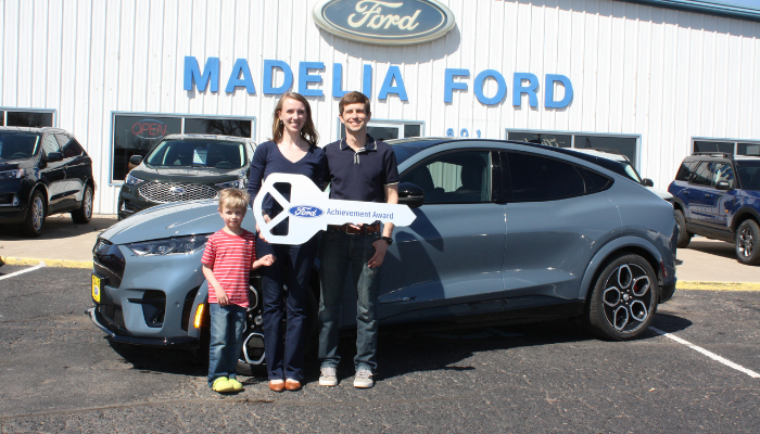 Roberts Presented with Ford Vehicle