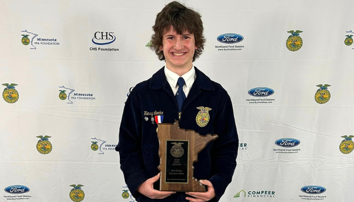 First Place Winner Announced from Farm Bureau FFA Discussion Meet