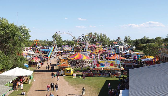 aerial photo of Marshall County Fair