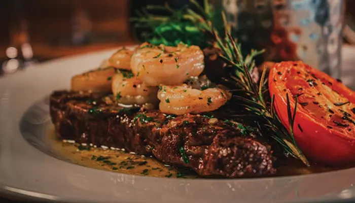 Photo of dinner plate with a steak