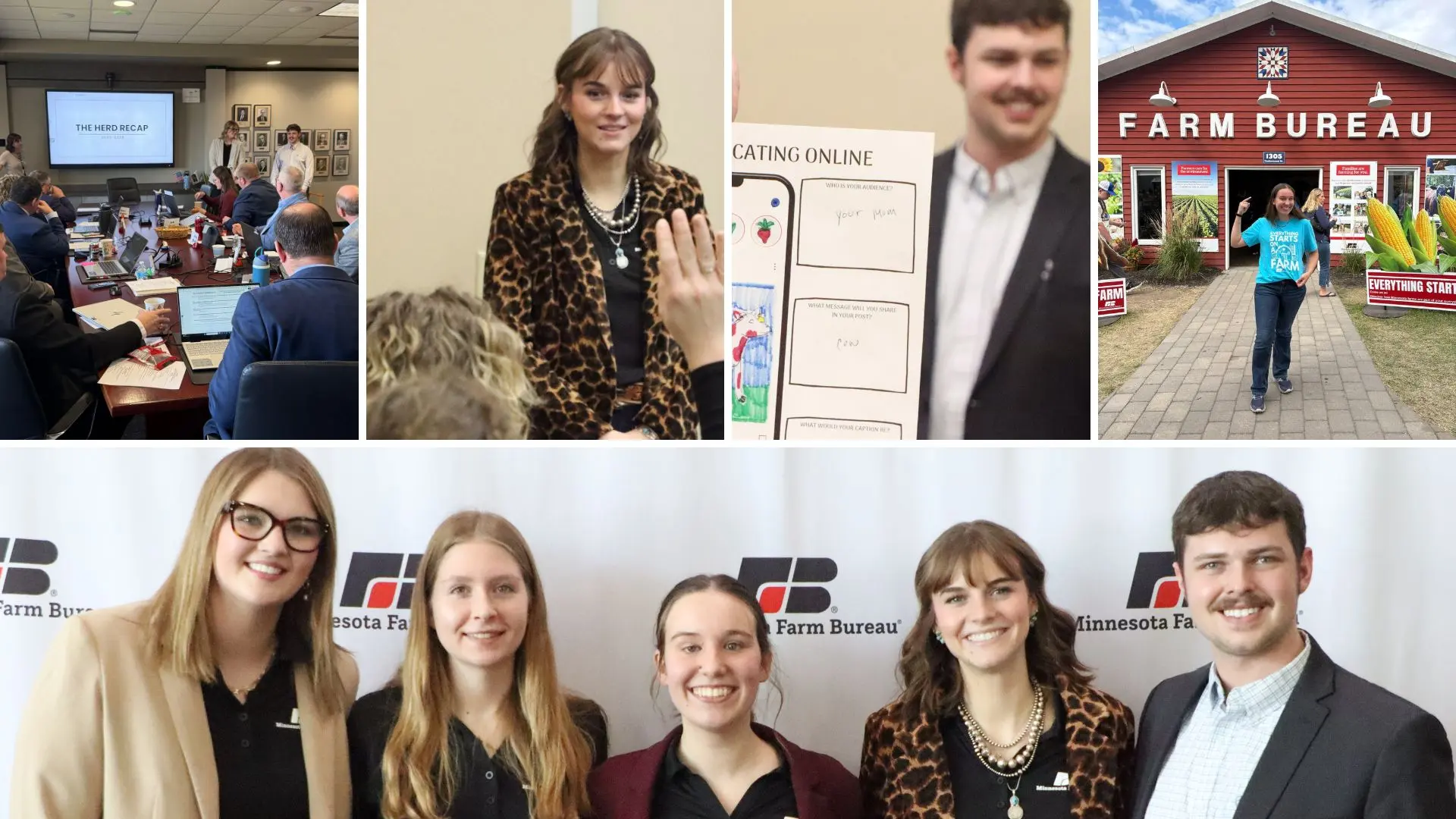 collage with photos of 2025 The Herd class members