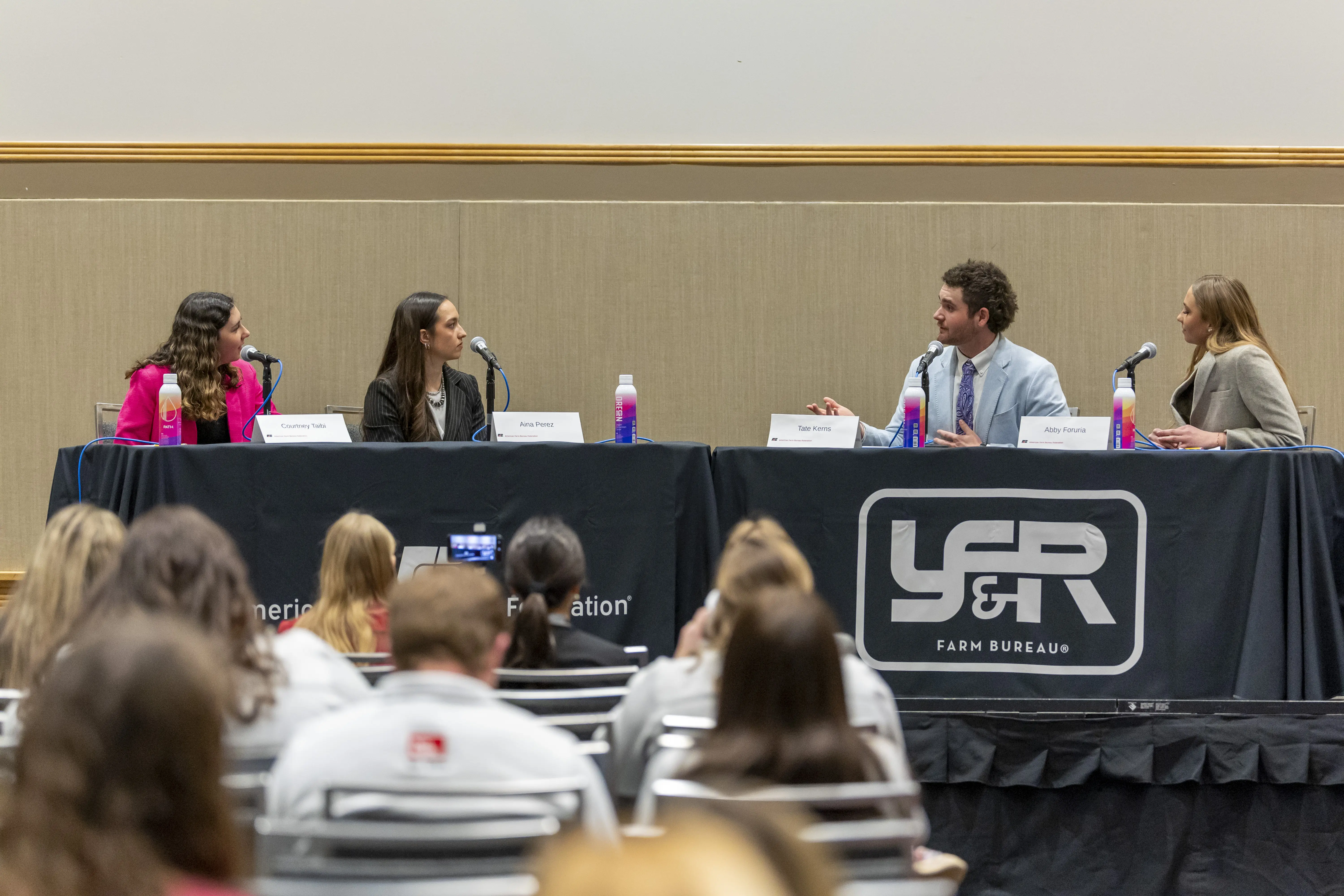 group of Farm Bureau members sitting at a table